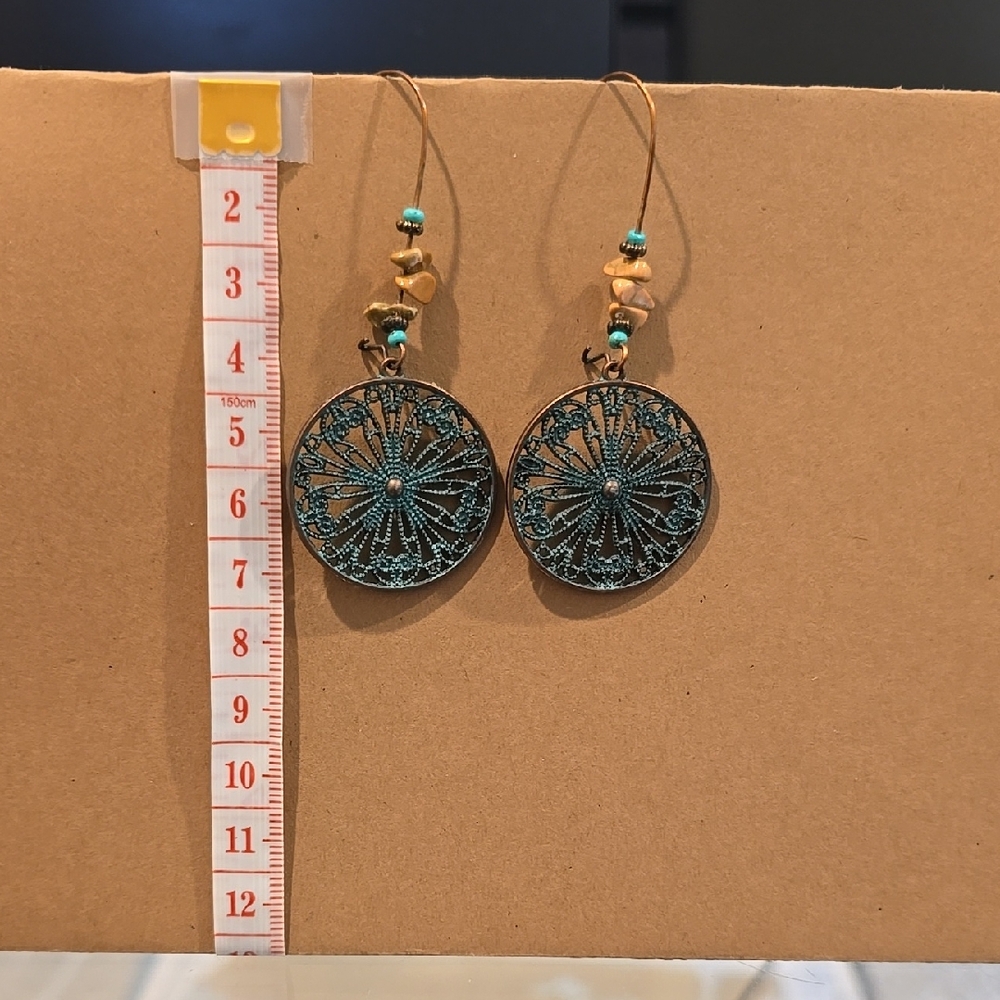 Elegant Turquoise Dangle Earrings